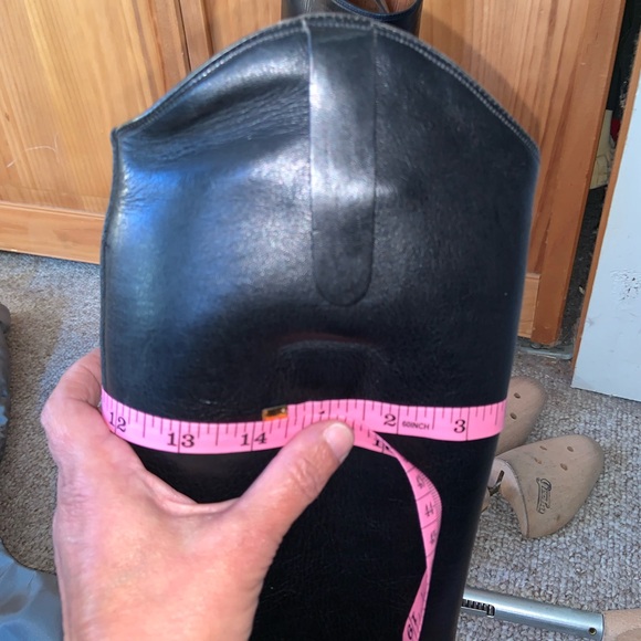 VOGEL pull on field boots custom but equivalent to 7 regular calf BLACK LEATHER - Picture 6 of 9